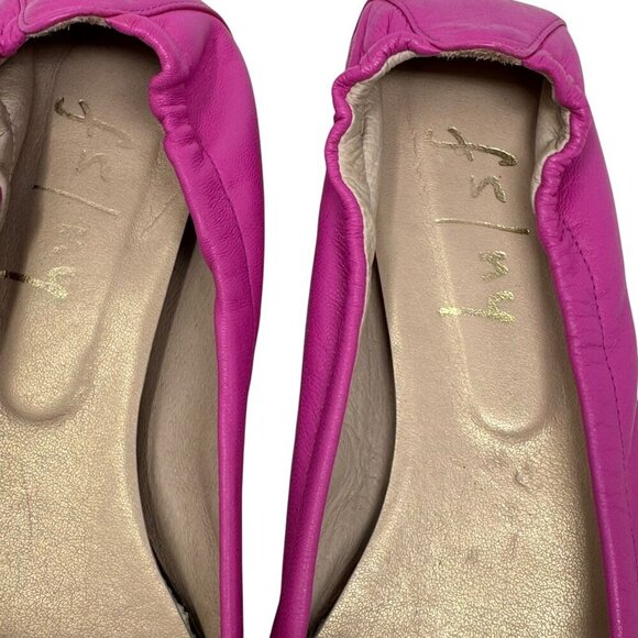 French Sole New York FS/NY hot pink leather Claudia Heart Ballet Flats size 8.5 - Picture 4 of 14